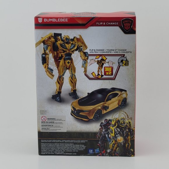 Transformers Autobots Unite Flip & Change Bumblebee The Last Knight Hasbro NEW - Picture 6 of 10